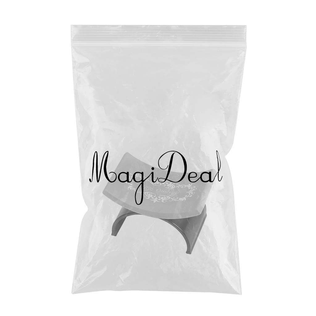 VMS INDIA Black Silicone Hand Rest Cushion Pillow - Nail Art & Manicure Arm Support for Comfortable Salon & Home Nail Care