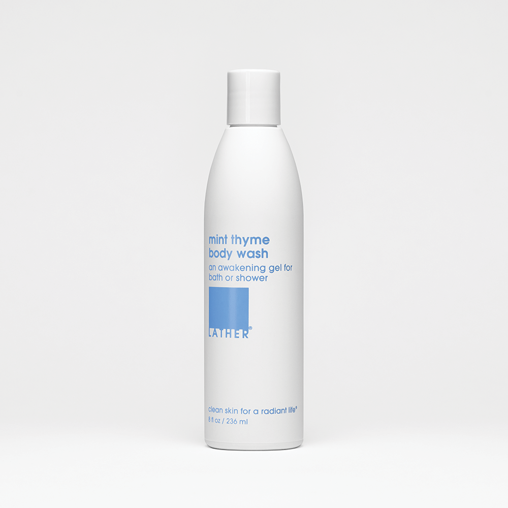 Refreshing Mint & Thyme Body Wash for Men & Women - Hydrating & Soothing Shower Gel for Dry Skin - Perfect for Daily Use & Relaxing Bath Time