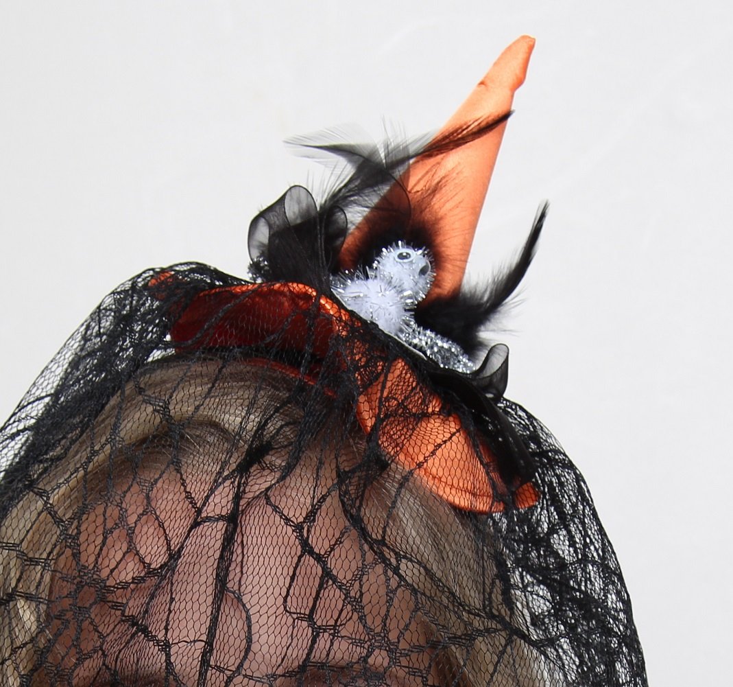 Orange Witch Hat Headband for Halloween Costume - Cute & Spooky Hair Accessory for Women & Kids - Perfect for Halloween Parties, Cosplay & Trick or Treating