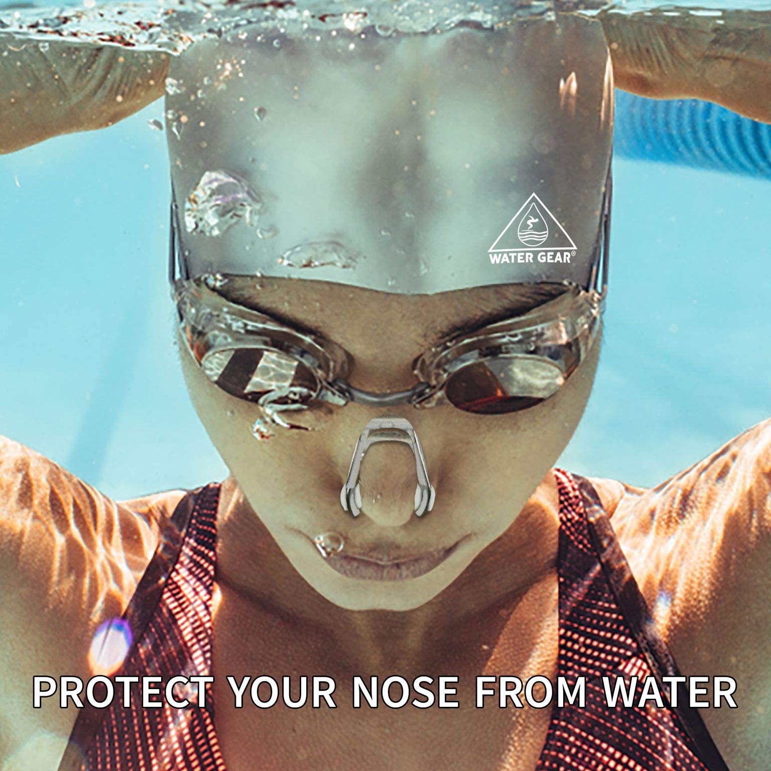 Swimming Nose Clips for Adults - Waterproof Nose Plugs for Swim Training & Snorkeling