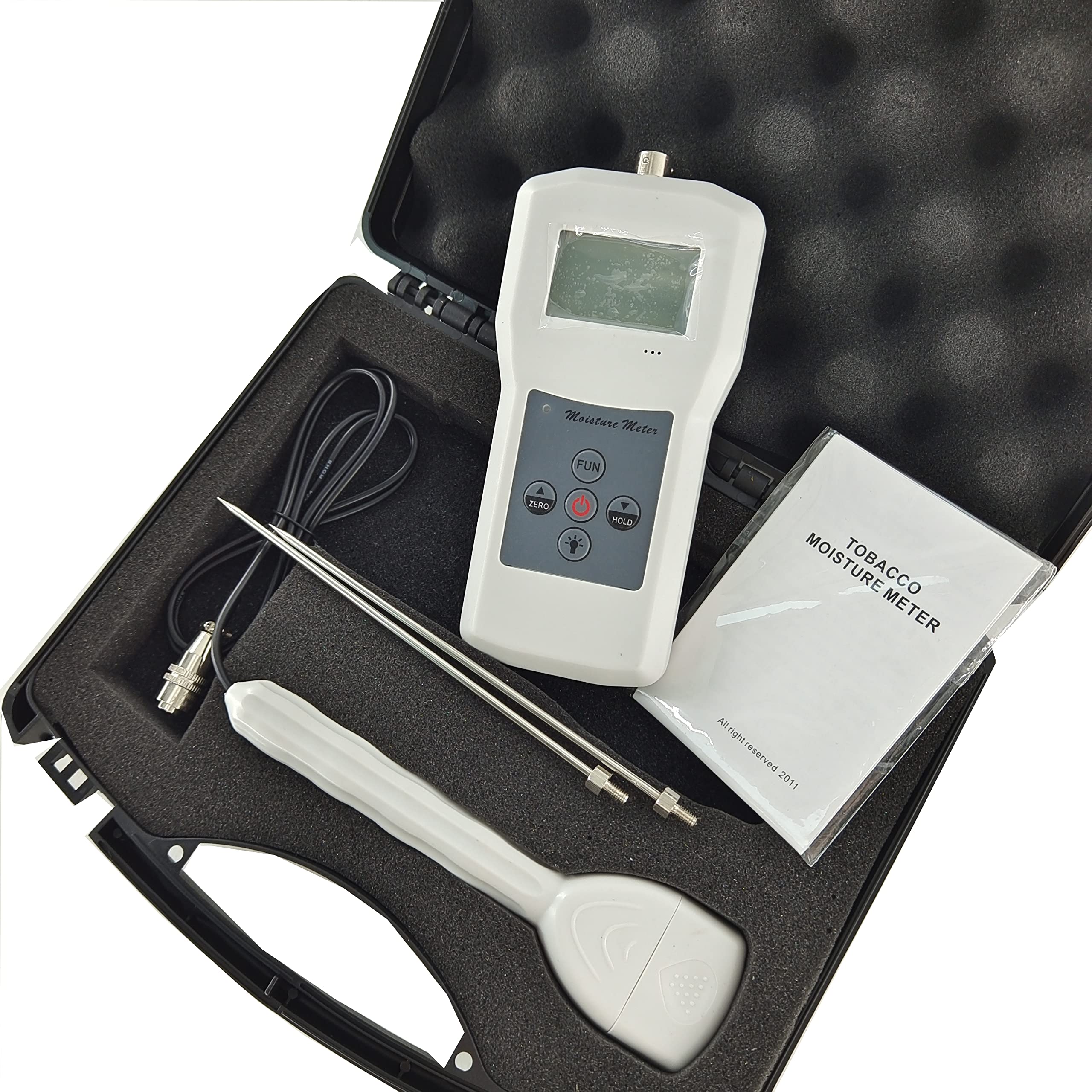 Digital LCD Portable Tobacco Moisture Meter - Accurate Humidity Tester for Cigars, Pipe Tobacco & Herbs | Perfect for Storage, Curing & Quality Control