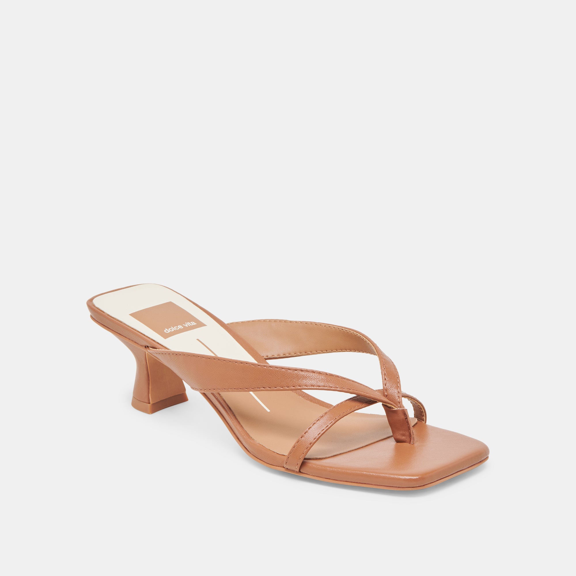 BREVEL Women's Saddle Leather Heels - Comfortable High Heel Pumps for Work, Party & Special Occasions