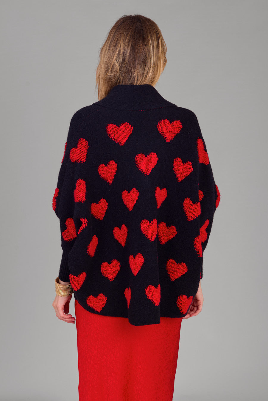Heart Cardigan Sweater for Women - Cozy Ribbed Knit Pullover for Fall & Winter - Perfect for Casual Outfits, Date Nights, and Layering