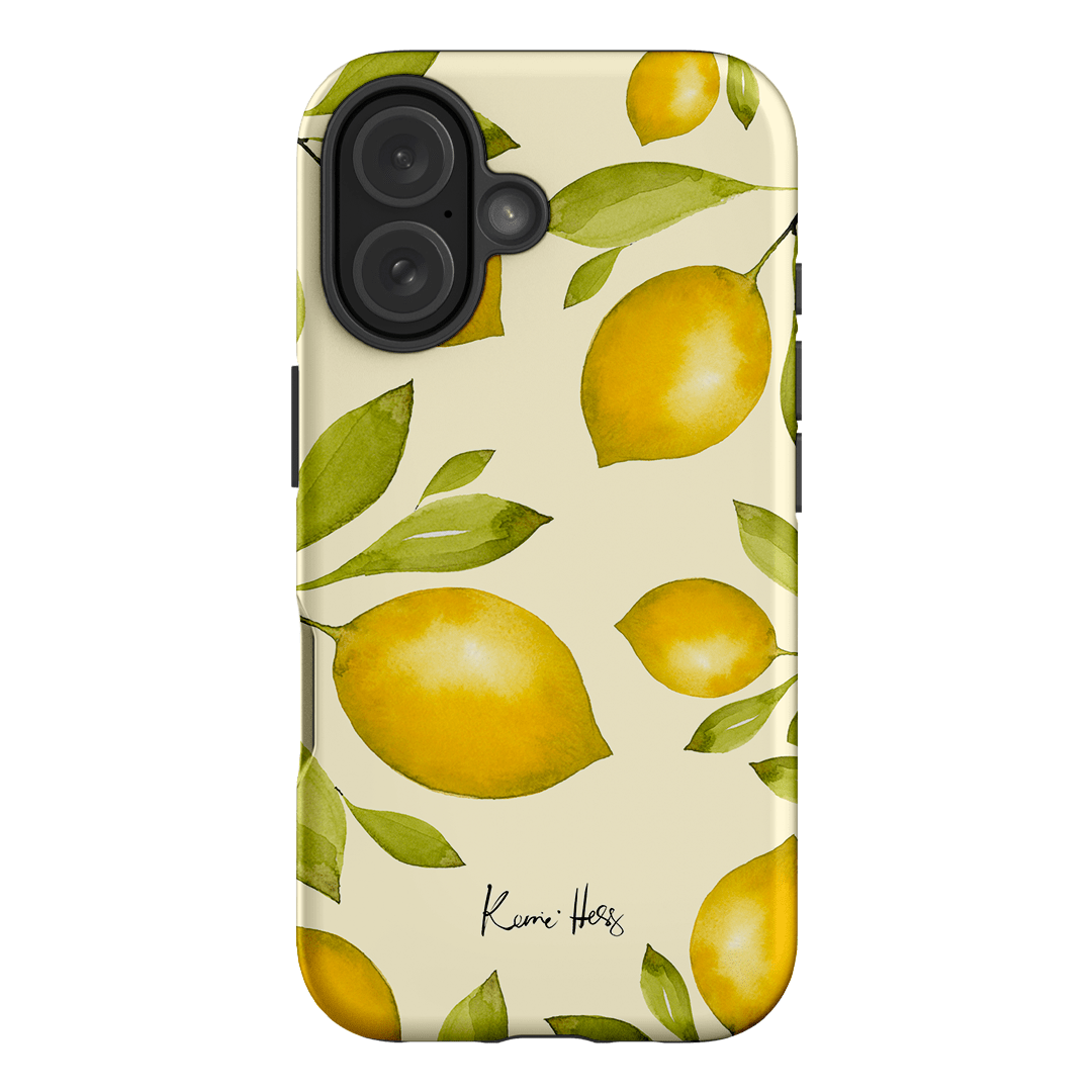 Limone Summer Phone Case - Cute Lemon Design Protective Cover for iPhone & Samsung - Perfect for Beach, Vacation & Outdoor Activities