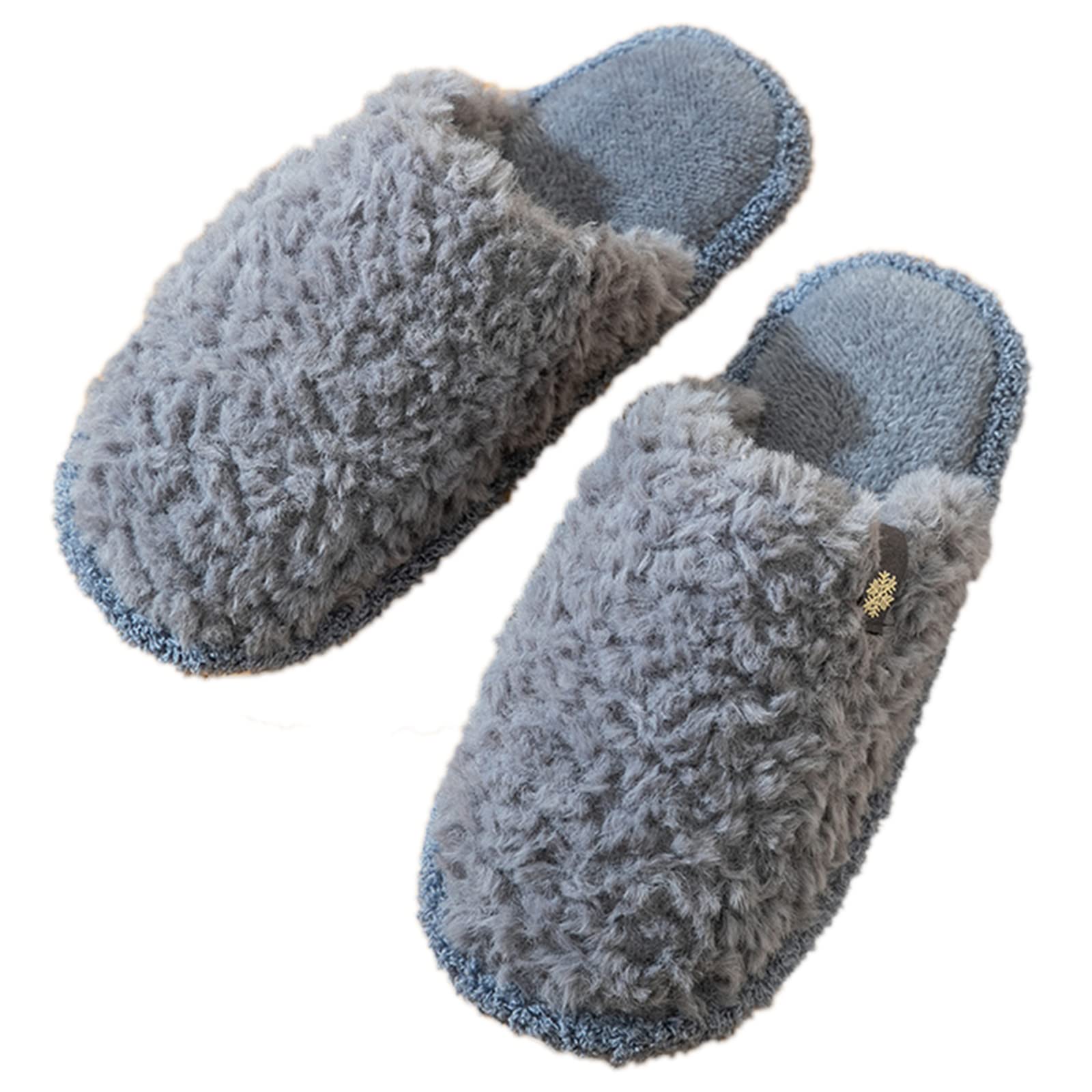 **JHSLXD Cozy Cotton Slippers for Women & Men - Warm Winter Non-Slip Indoor/Outdoor House Shoes - Perfect for Home, Office, Dorm & Cold Weather Comfort**