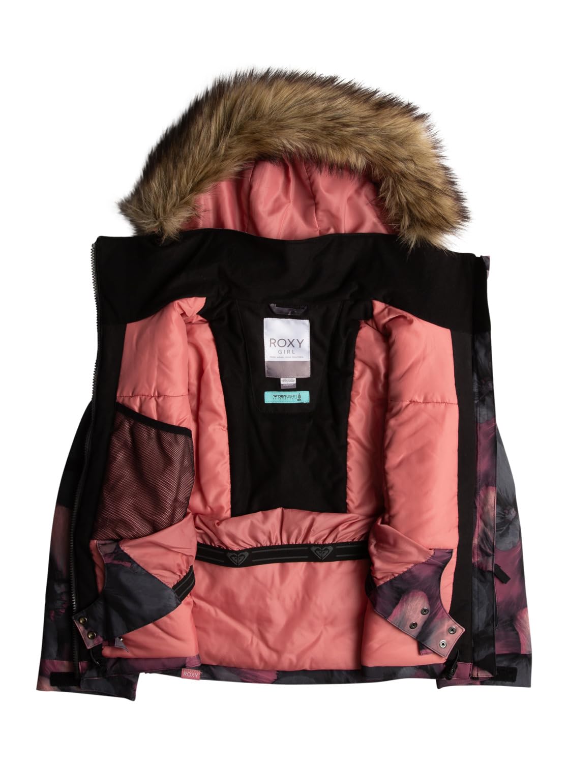Roxy Jet Ski Girl's Jacket - Waterproof Windbreaker for Girls - Perfect for Jet Skiing, Boating & Outdoor Adventures (Pack of 1)