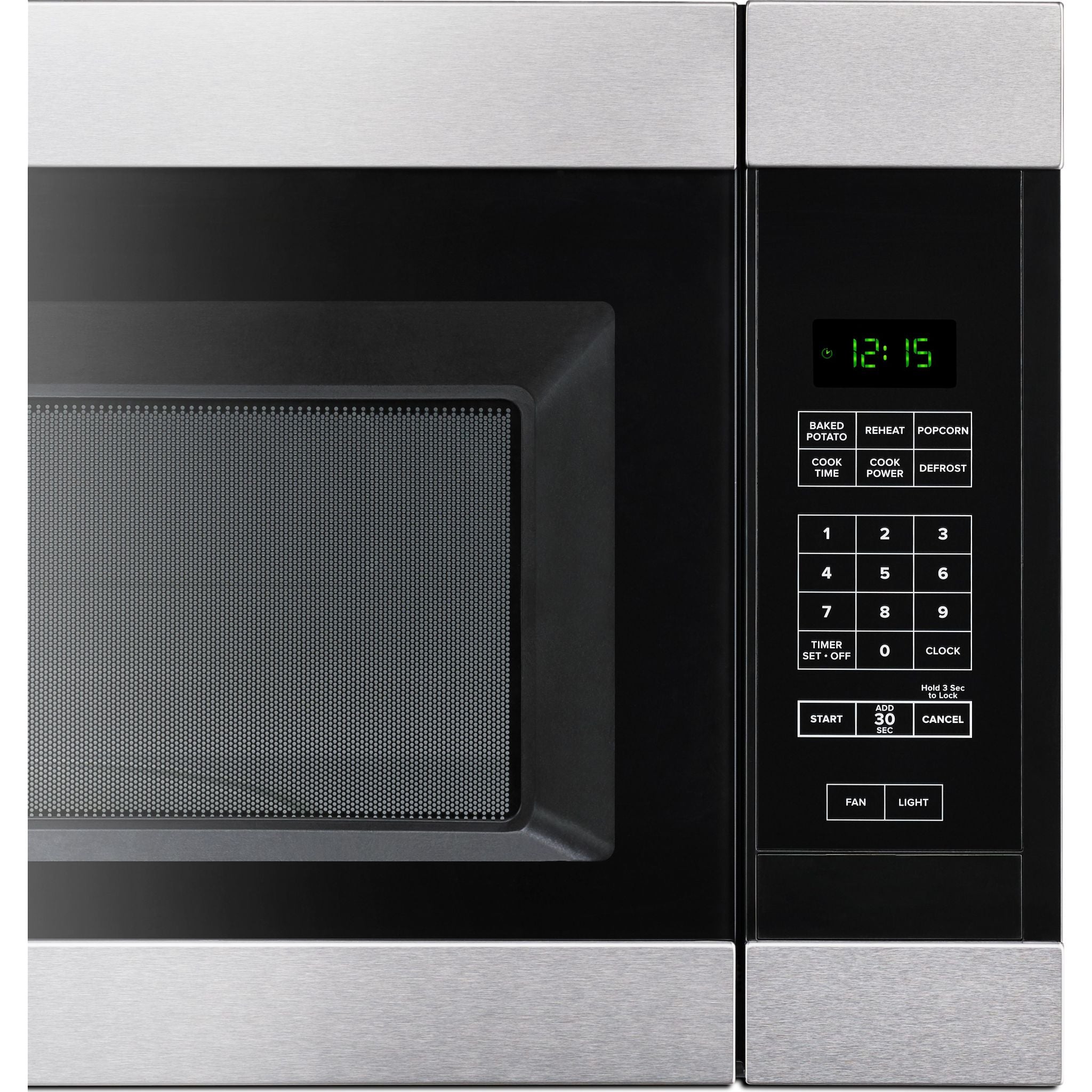 Amana YAMV2307PFS Stainless Steel Over-the-Range Microwave Oven - Perfect for Kitchen Remodeling & Space-Saving Installation