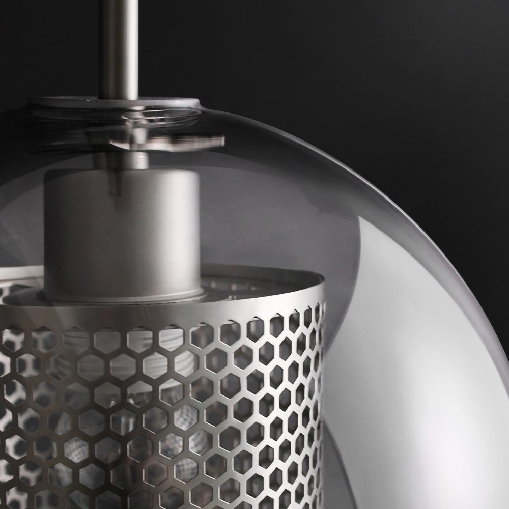 Chiswick Glass Pendant Light - Modern Hanging Ceiling Lamp for Kitchen Island, Dining Room & Bedroom Lighting