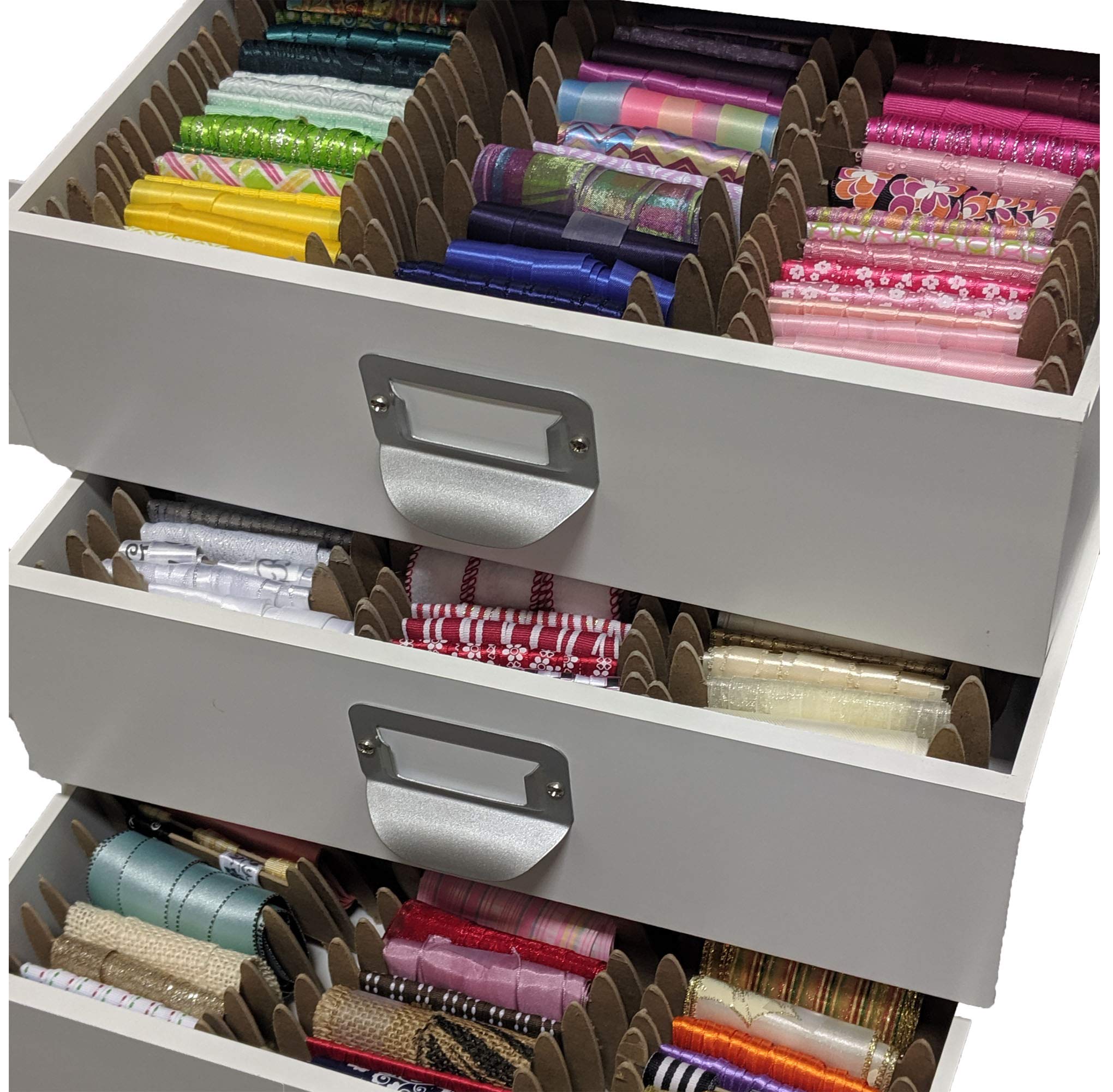 50-Pack Brown Ribbon Spools Organizer - Craft Storage for Wrapping Paper, Twine & Lace - Medium Long Size for DIY Projects, Gift Wrapping & Home Organization