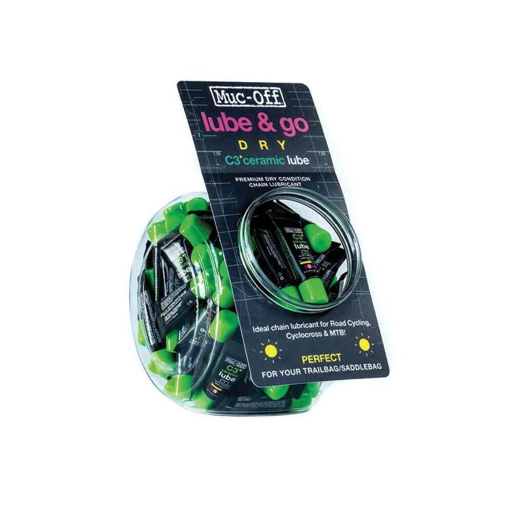 Muc-Off C3 Ceramic Dry Bike Chain Lube 5ml Sample Jar - High-Performance Bicycle Lubricant for Smooth, Quiet Riding in All Conditions