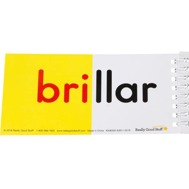 Spanish Advanced Syllable Flip Books - 30 Interactive Learning Books for Compound Syllables | Perfect for Bilingual Classrooms, Homeschooling & Spanish Language Practice