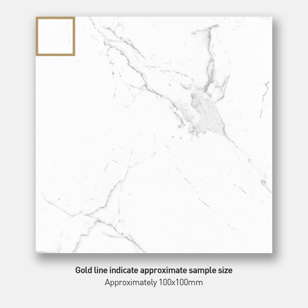 Venice Carrara 600x600mm Matte Porcelain Floor Tile - Premium Ceramic Wall & Floor Tiles for Bathroom, Kitchen & Living Room