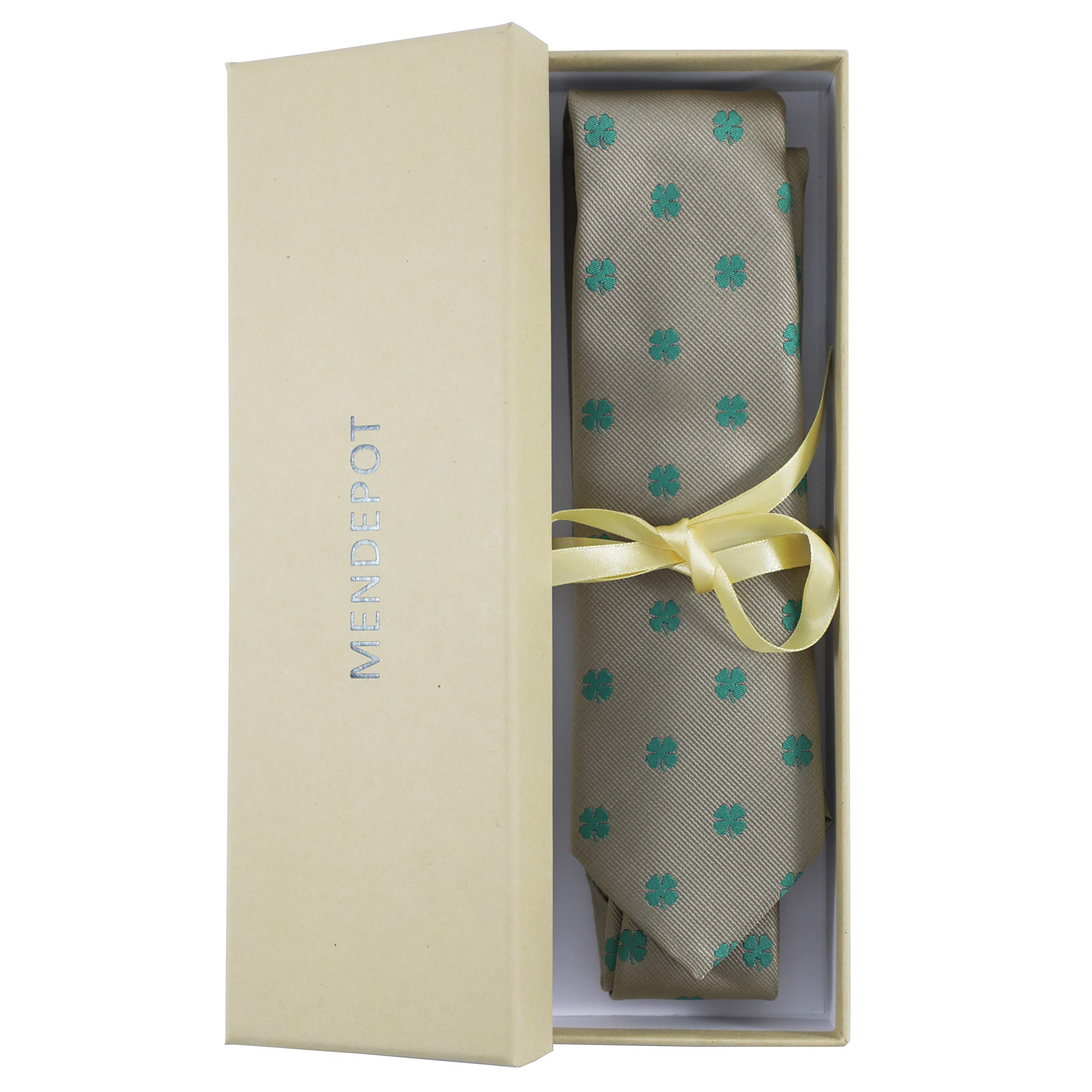 Eco-Friendly Plants & Trees Pattern Necktie - Stylish Men's Fashion Accessory for Father's Day, Birthday Gifts - Perfect for Office, Wedding & Formal Events