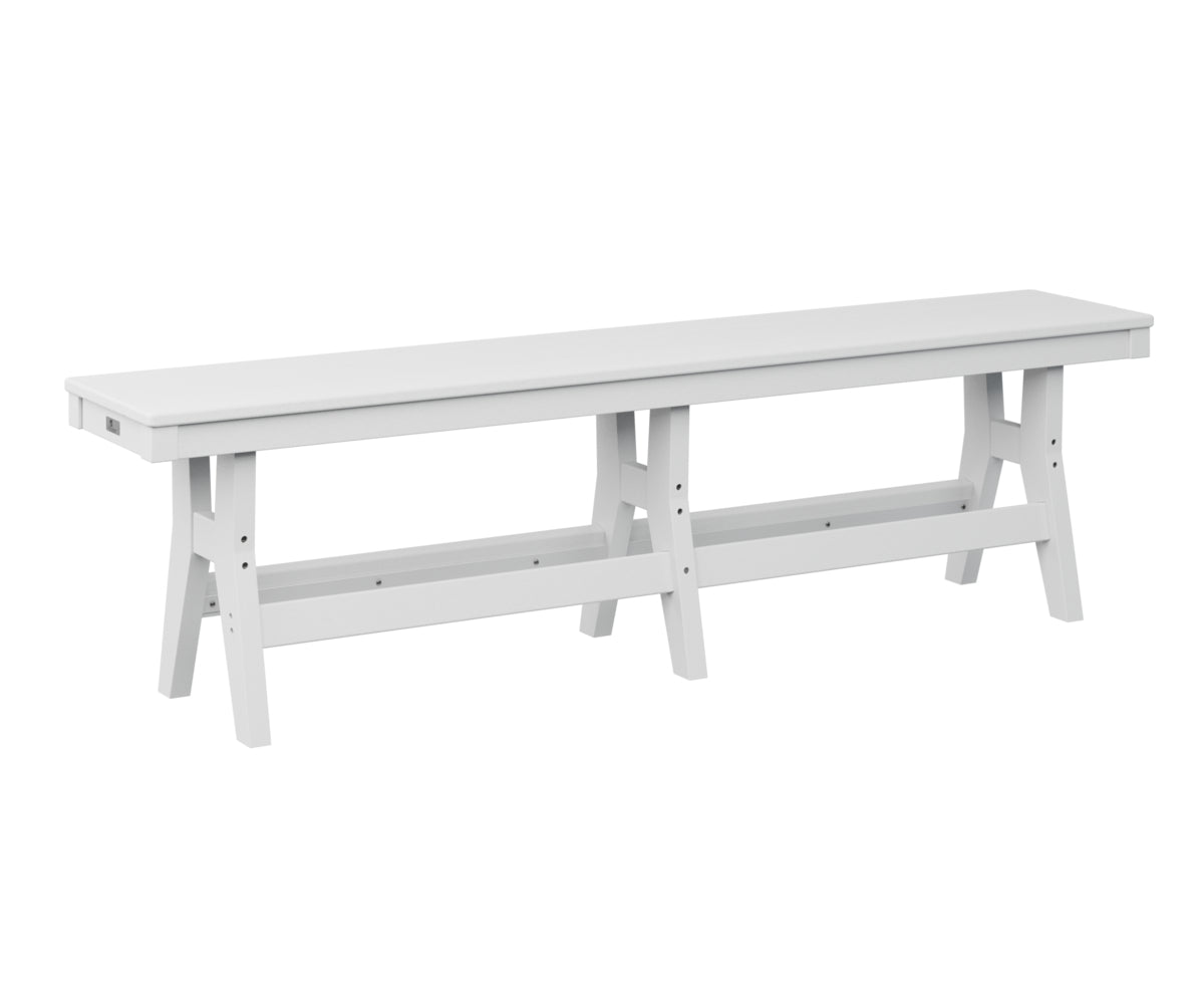 Berlin Gardens Harbor 66 Counter Height Dining Bench - Outdoor Bar Stool for Patio, Deck & Garden Use