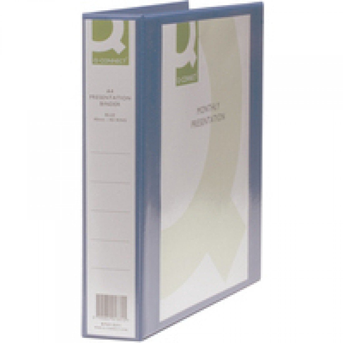Q Connect 4-Ring Presentation Binder 40mm Blue - Perfect for Office, School, and Business Document Organization