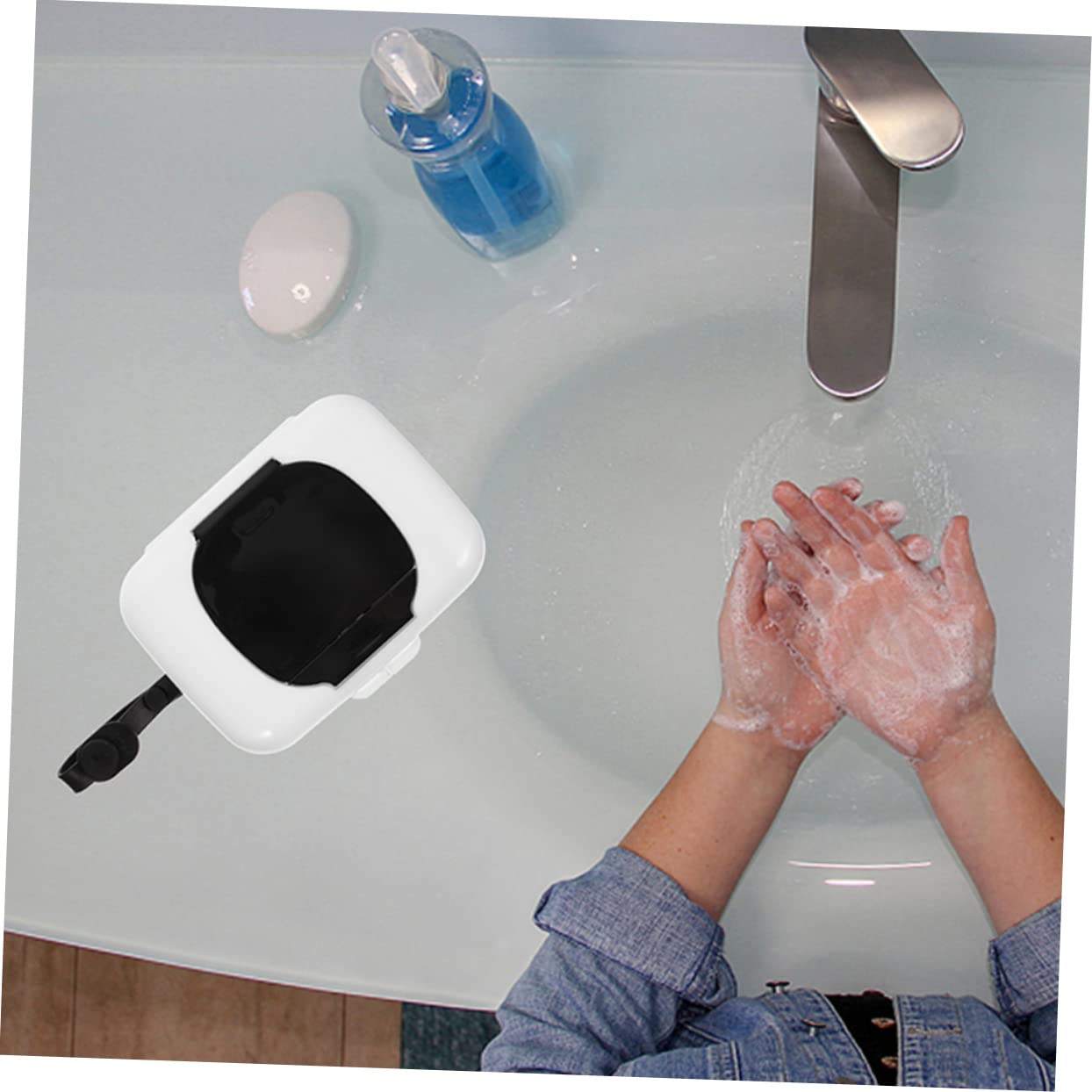 VICASKY 8-Pack Flushable Wipes Dispenser with Warmer - Travel-Friendly Face & Baby Wipes Storage Box - Perfect for Diaper Changing, Makeup Removal & On-the-Go Hygiene