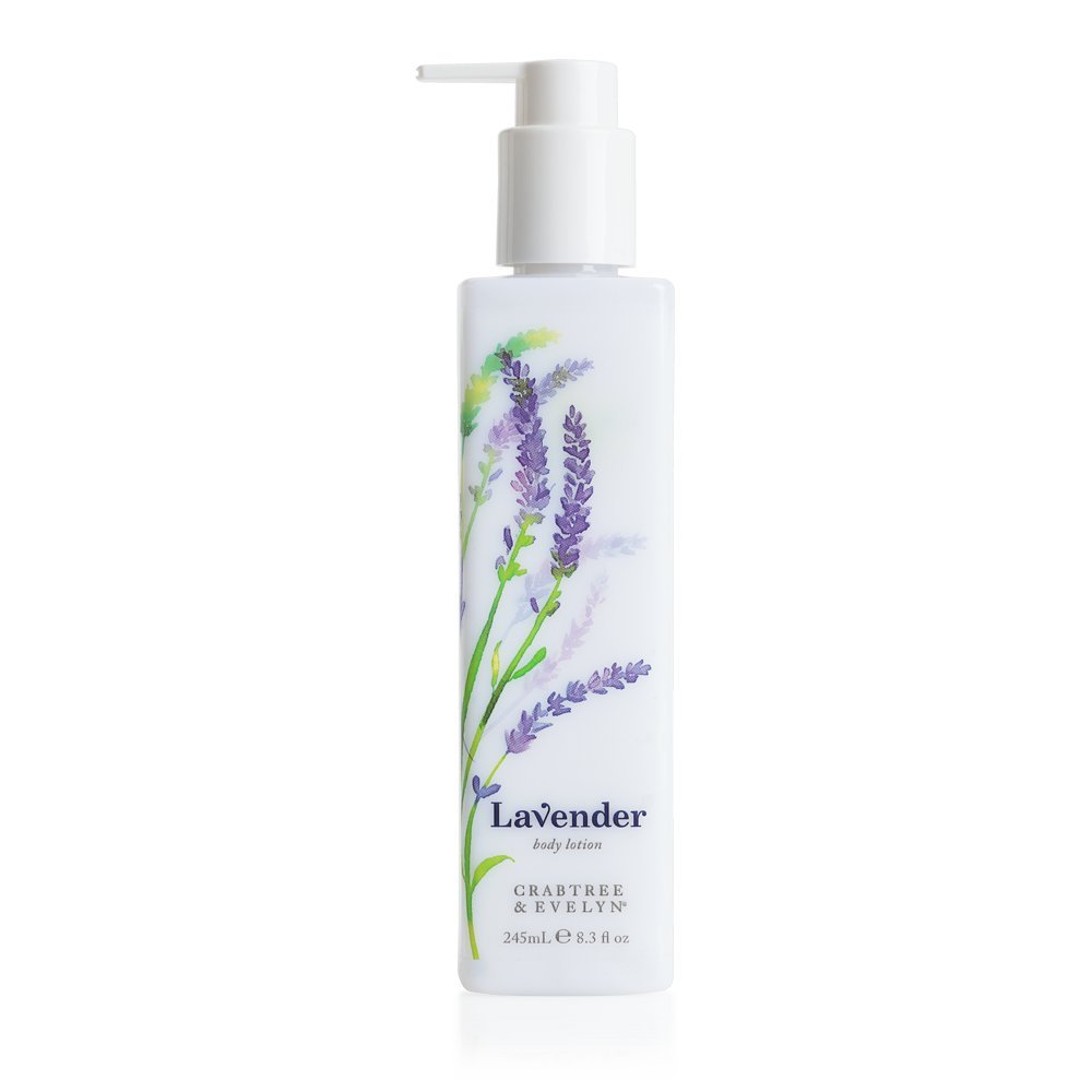 Crabtree & Evelyn Lavender Body Lotion - 8.3 Fl Oz Moisturizing Cream for Dry Skin - Relaxing Aromatherapy for Bedtime & Self-Care Routine