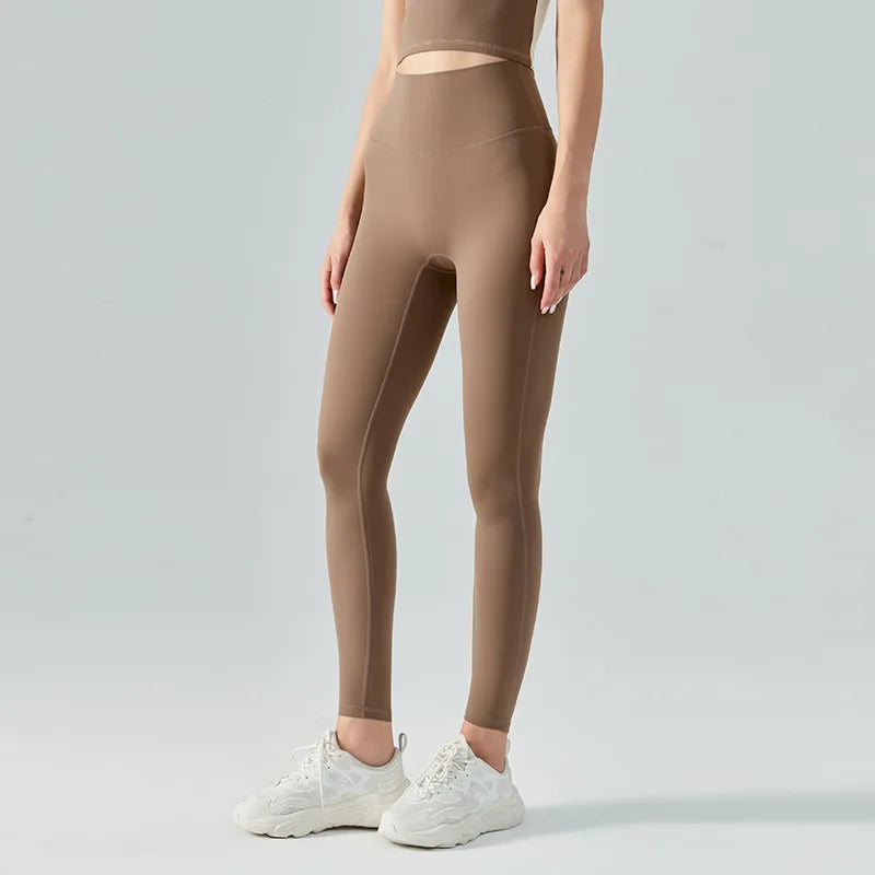 Emily Sportswear High Waist Yoga Pants - Naked Feeling Double Brushed Fabric, Butt Lifting & Tummy Control for Women - Perfect for Running, Fitness, Yoga & Everyday Wear