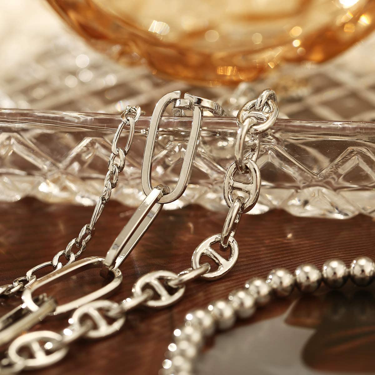9 PCS Gold Chain Bracelets Set for Women - Elegant Layered Bracelet Stack for Daily Wear, Party & Gift Giving