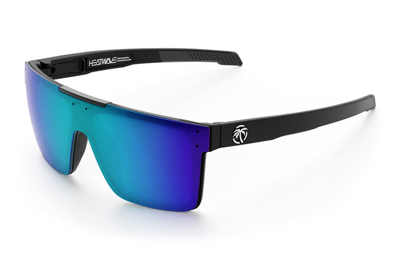 Performance Quatro Matte Black Sunglasses with Galaxy Polarized Lens - Stylish UV Protection for Outdoor Sports & Driving
