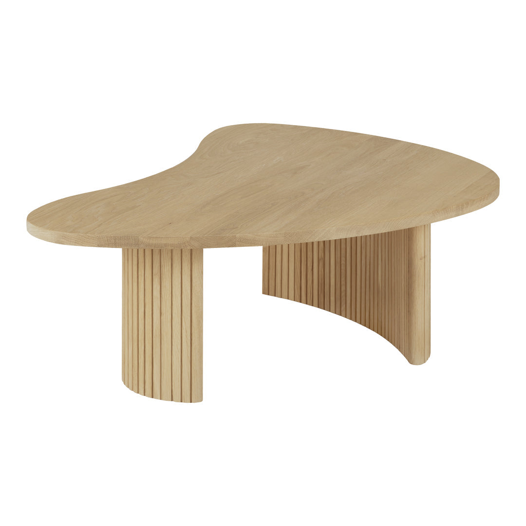 Modern Boomerang Shaped Coffee Table - Stylish & Functional Living Room Furniture for Small Spaces | Perfect for Apartments, Lounges & Home Decor