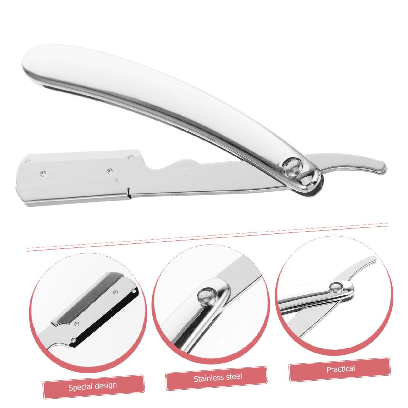 Stainless Steel Razor Holder for Barber & Men | MERRYHAPY Razor Blade Storage Organizer | Perfect for Salon, Home Shaving & Travel Grooming Kit