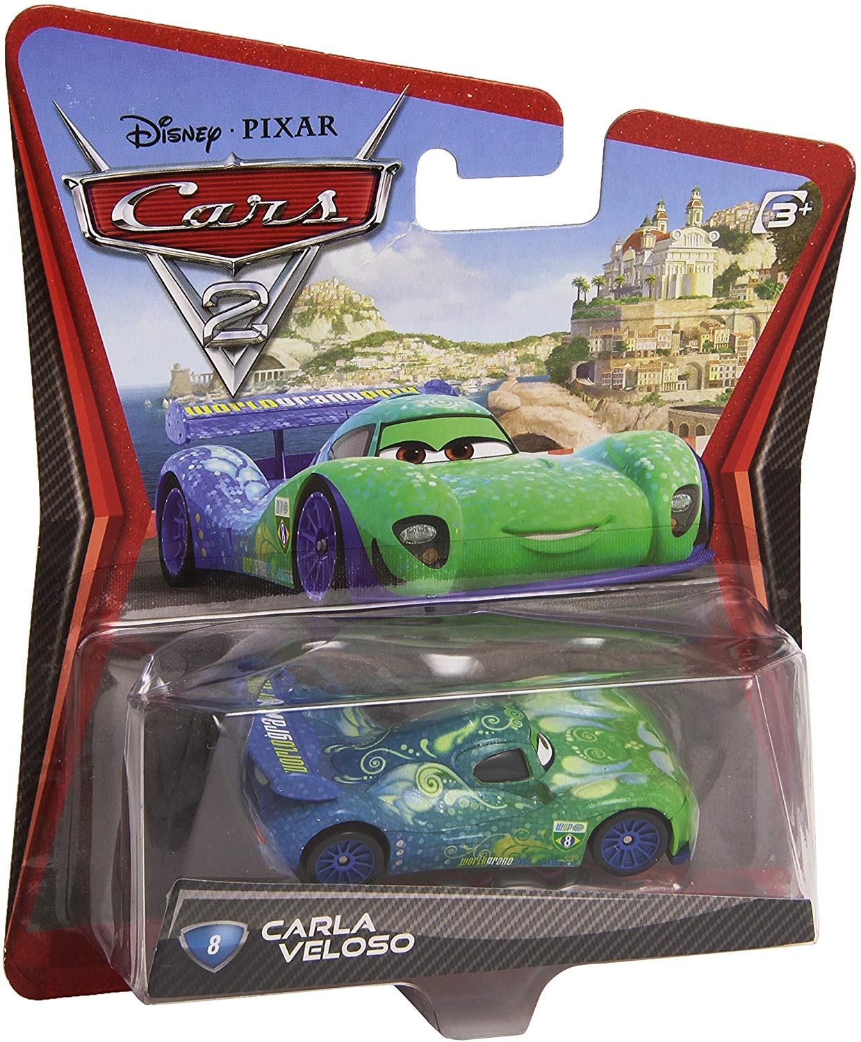 Disney Pixar Cars Carla Veloso Die-Cast Vehicle Toy #8 - Perfect for Kids' Playtime, Collectors & Movie Fans