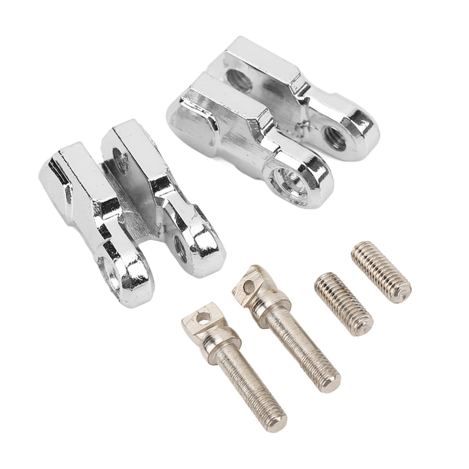 Shanrya RC Winch Hook - 2PCS Metal Tow Hook for 1/10 RC Cars (Silver) - Off-Road Adventure Accessory