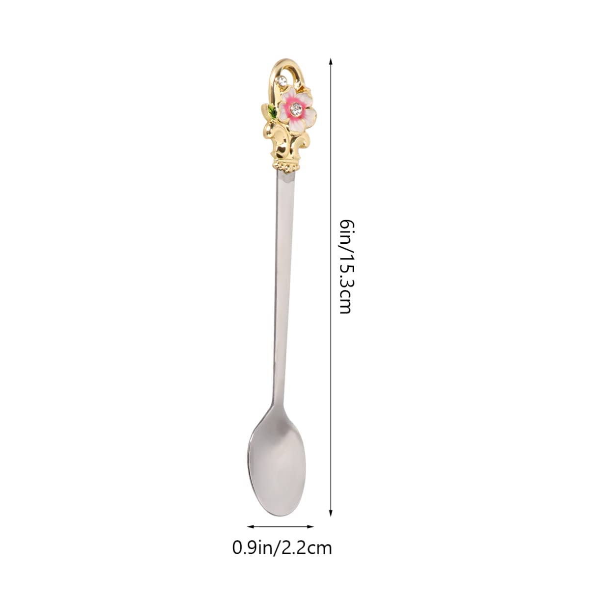 Premium Stainless Steel Kitchen Spoons - 6-Piece Set for Cooking, Baking, Mixing & Serving - Durable Stirring Spoons, Dessert Scoops & Coffee Spoons - Perfect for Home, Restaurant & Cafe Use