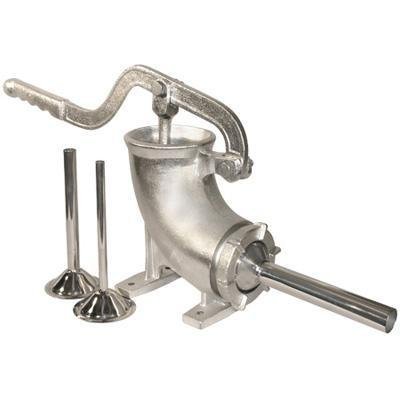 5-Piece Stainless Steel Sausage Stuffer with 3 Nozzle Funnel Kit - Heavy Duty Meat Grinder Attachment for Home Kitchen, Sausage Making, BBQ & Food Prep
