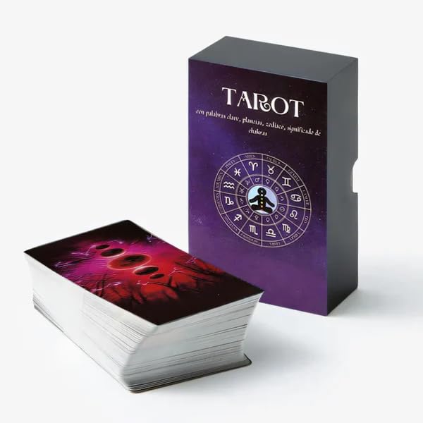 **Beginner Tarot Cards Deck with Meanings On Them – Complete Learning Set Includes Guide Book & Storage Wrap – Easy Tarot Reading for Beginners | Meditation, Self-Discovery & Spiritual Growth**