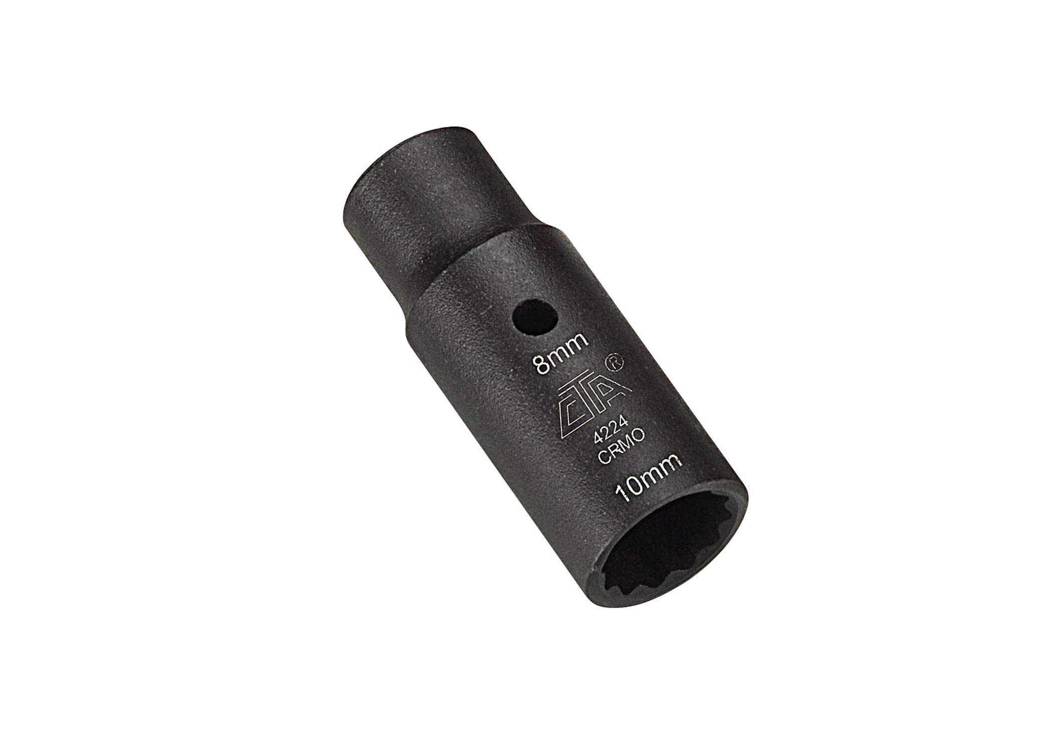 CTA Tools 4224 Mini Flip Socket 8/10mm - Compact Reversible Ratchet Wrench Set for Tight Spaces | Ideal for Automotive Repair, DIY Projects & Home Maintenance