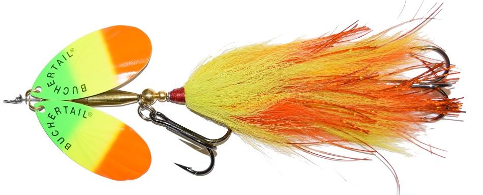 Buchertail Tin Buck 2 Bucktail - Premium Fishing Lures for Bass, Trout & Saltwater - Perfect for Freshwater & Saltwater Fishing Trips