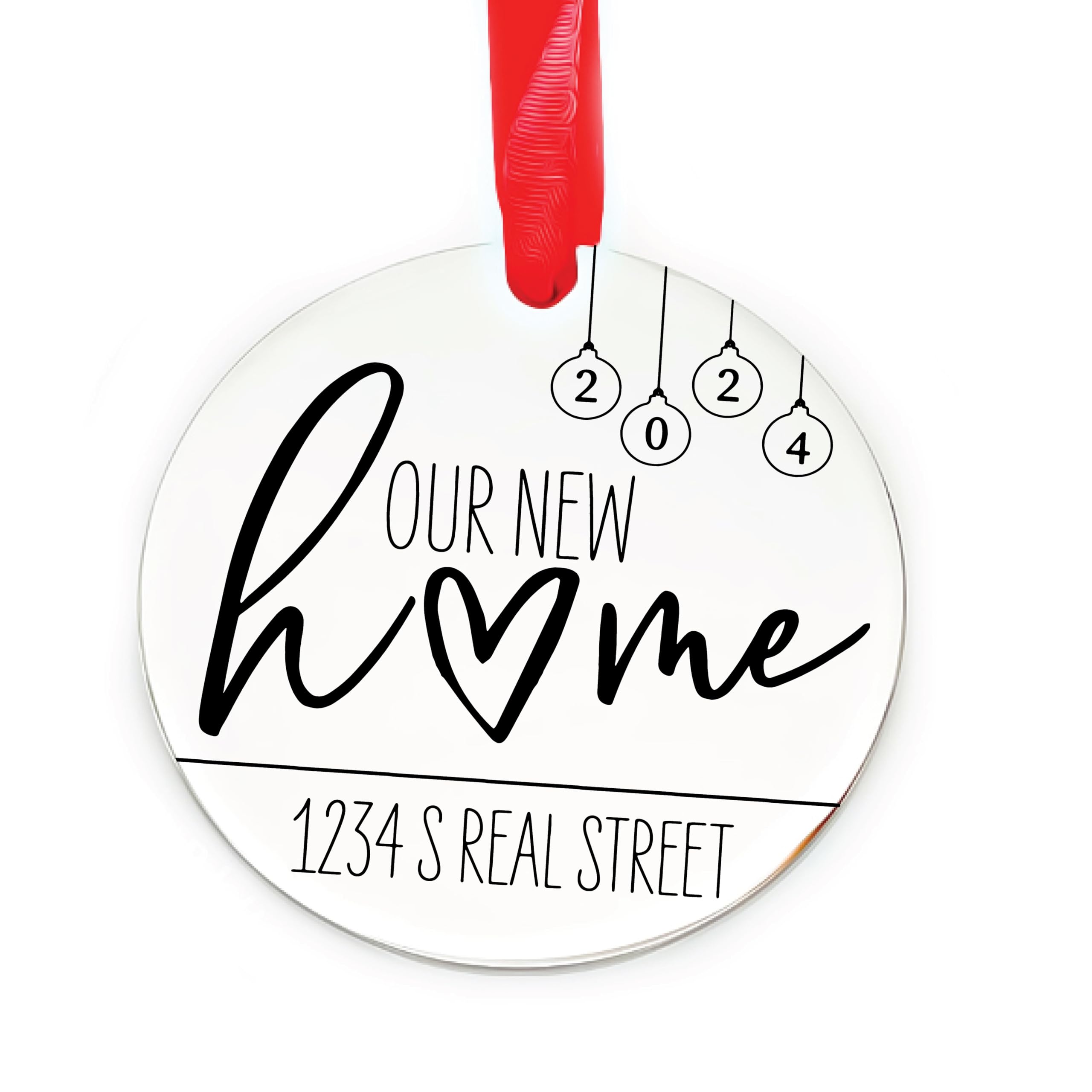 Personalized Housewarming Gift for New Home 2024 - Custom Home Ornament for New Couples & House Purchases - Perfect for Housewarming Parties & New Home Decor