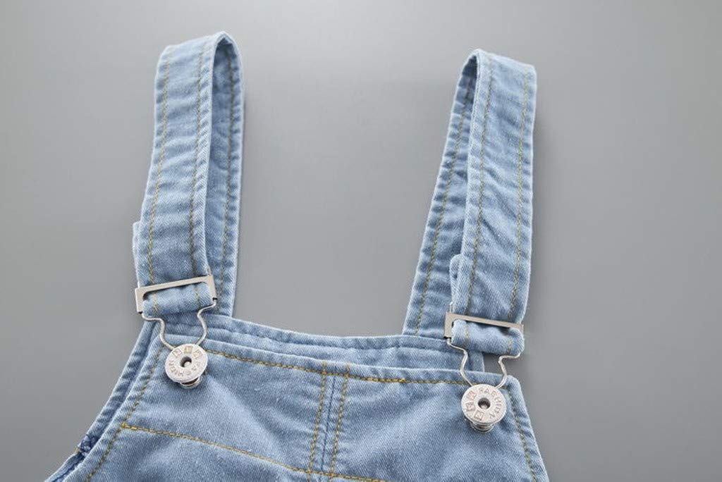 Baby Denim Overalls with Cartoon Suspenders for Boys & Girls 0-3 Years - Soft Jean Pants for Playtime & Photo Shoots