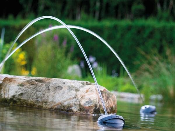 Oase Water Jet Lightning Fountain - Outdoor Garden Water Feature with LED Lights for Patio, Pond, and Backyard Decor | Perfect for Landscape Design and Relaxation