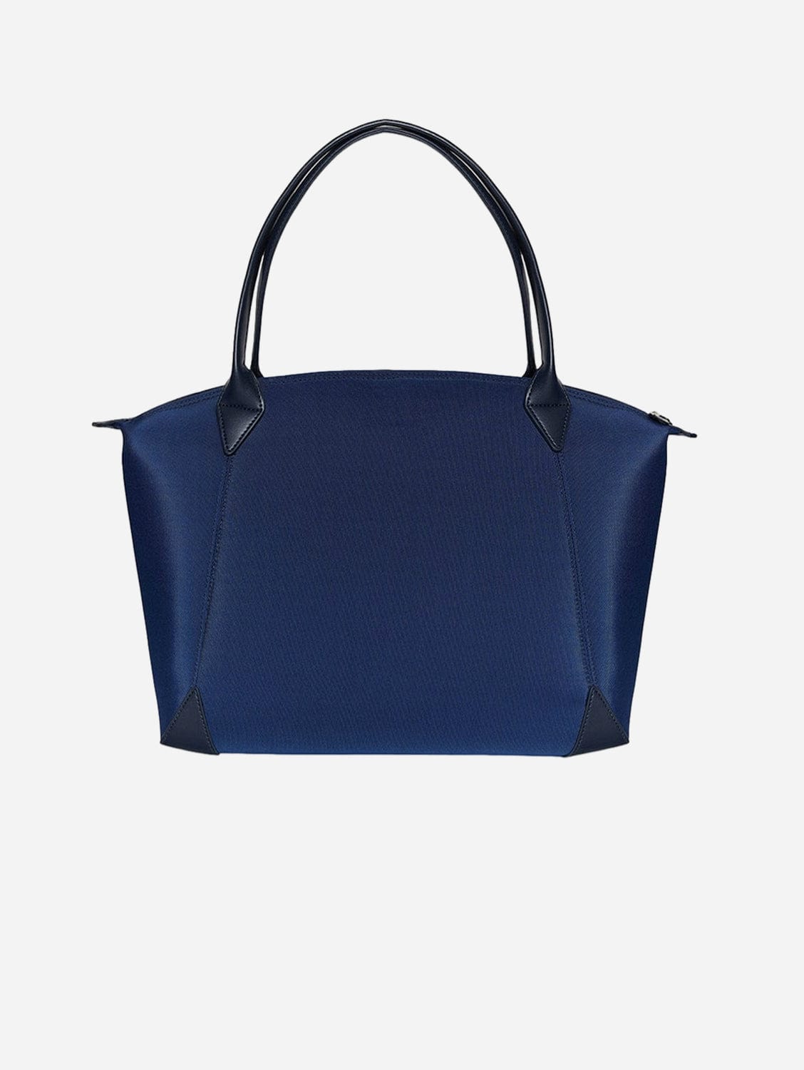 Eco-Friendly Recycled Nylon & Apple Leather Weekender Travel Bag - Navy Blue Carry-On Duffle for Weekend Getaways, Business Trips & Gym Essentials