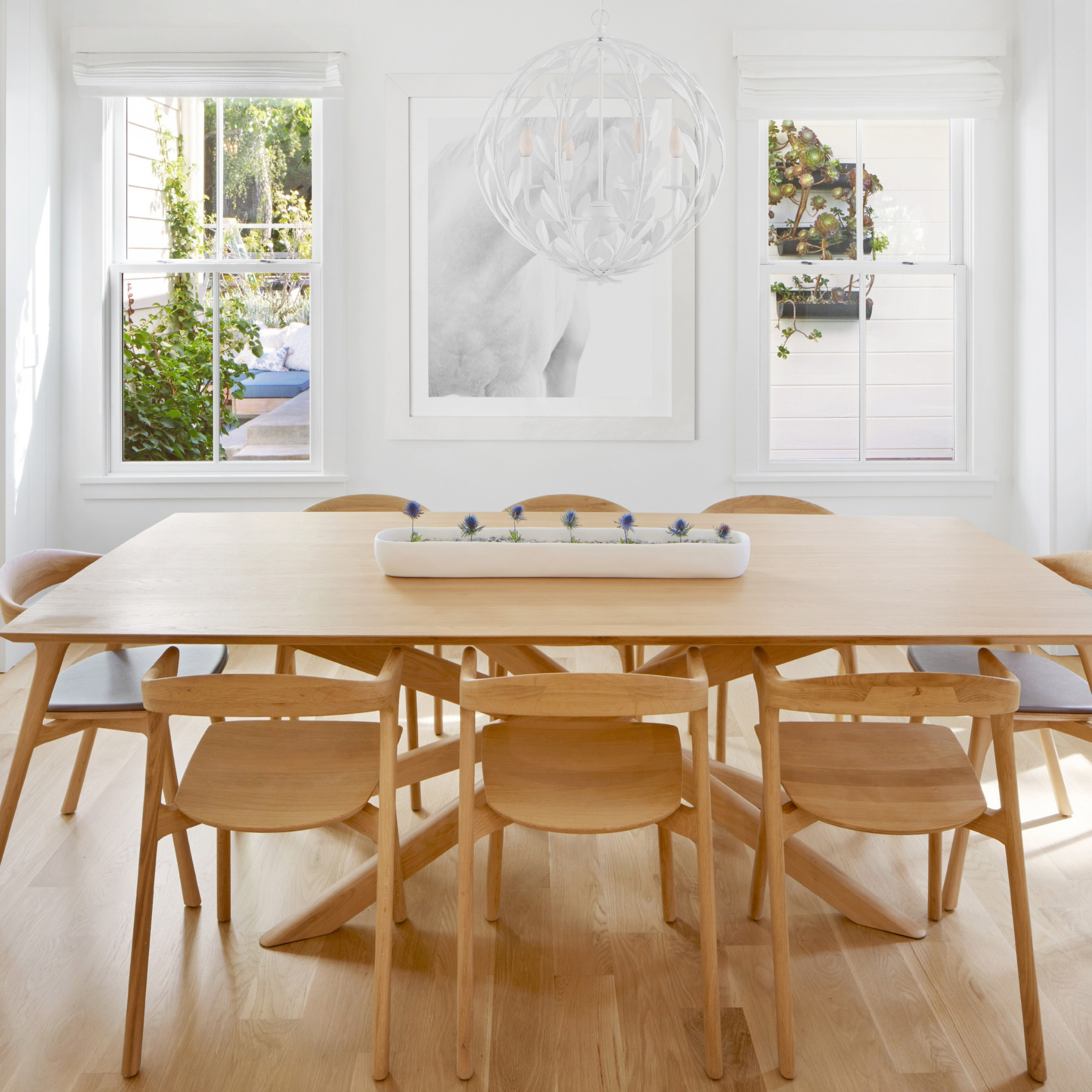 Matte White 6-Light Mini Chandelier - Elegant Ceiling Light Fixture for Dining Room, Bedroom, or Entryway Lighting Decor