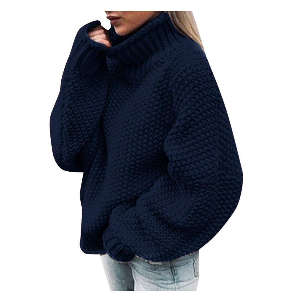 Women's Fall Turtleneck Sweater - Casual Long Sleeve Knit Pullover Top with Hem Tunic Design | Perfect for Autumn Layering, Office Wear & Cozy Outfits
