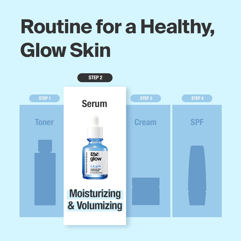 **Best Korean Hyaluronic Acid Serum for Face - Hydrating & Plumping with Vitamin B5 & Vegan Collagen - Anti-Aging Moisturizer for Fine Lines & Wrinkles - 1.01 fl oz - Perfect for Dry Skin & Daily Skincare Routine**
