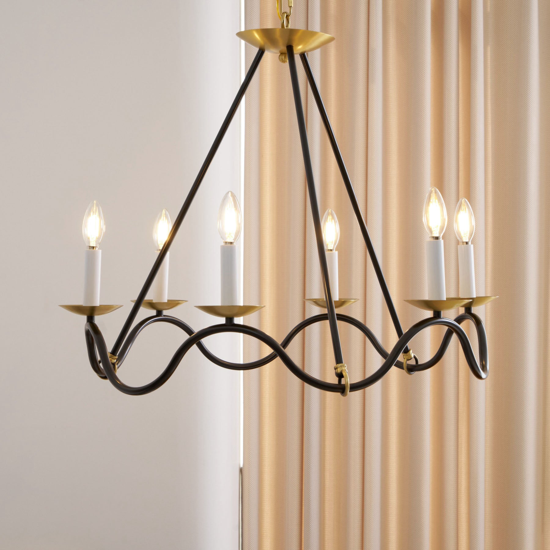 Stylish Choros Chandelier - Modern Crystal Ceiling Light Fixture for Dining Room, Living Room & Bedroom | Elegant Home Decor Lighting