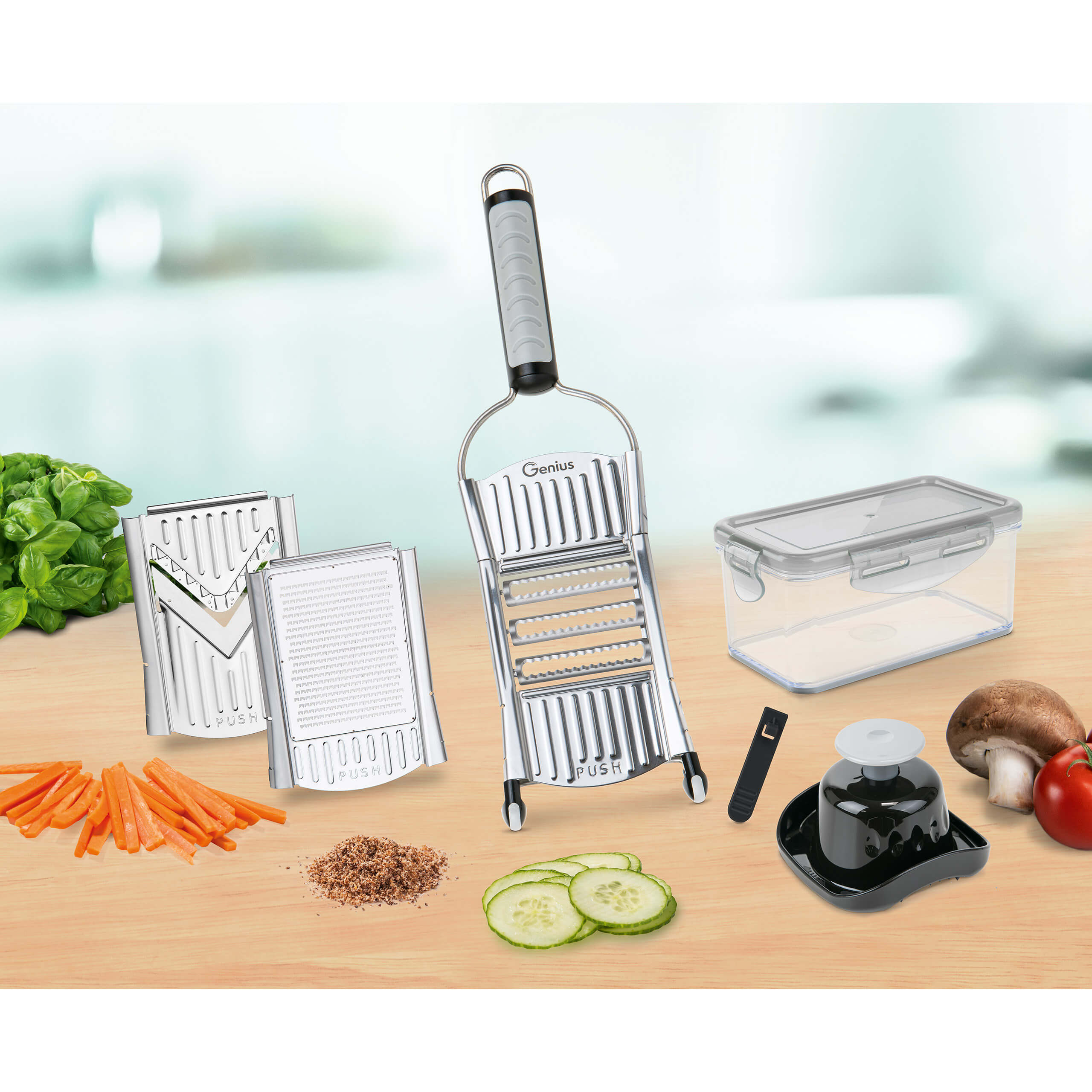 Nicer Dicer Speed 9-Piece Set – Premium Vegetable Chopper & Food Processor for Fast Meal Prep, Slicing & Dicing – Perfect for Salads, Stir-Fries & Healthy Cooking