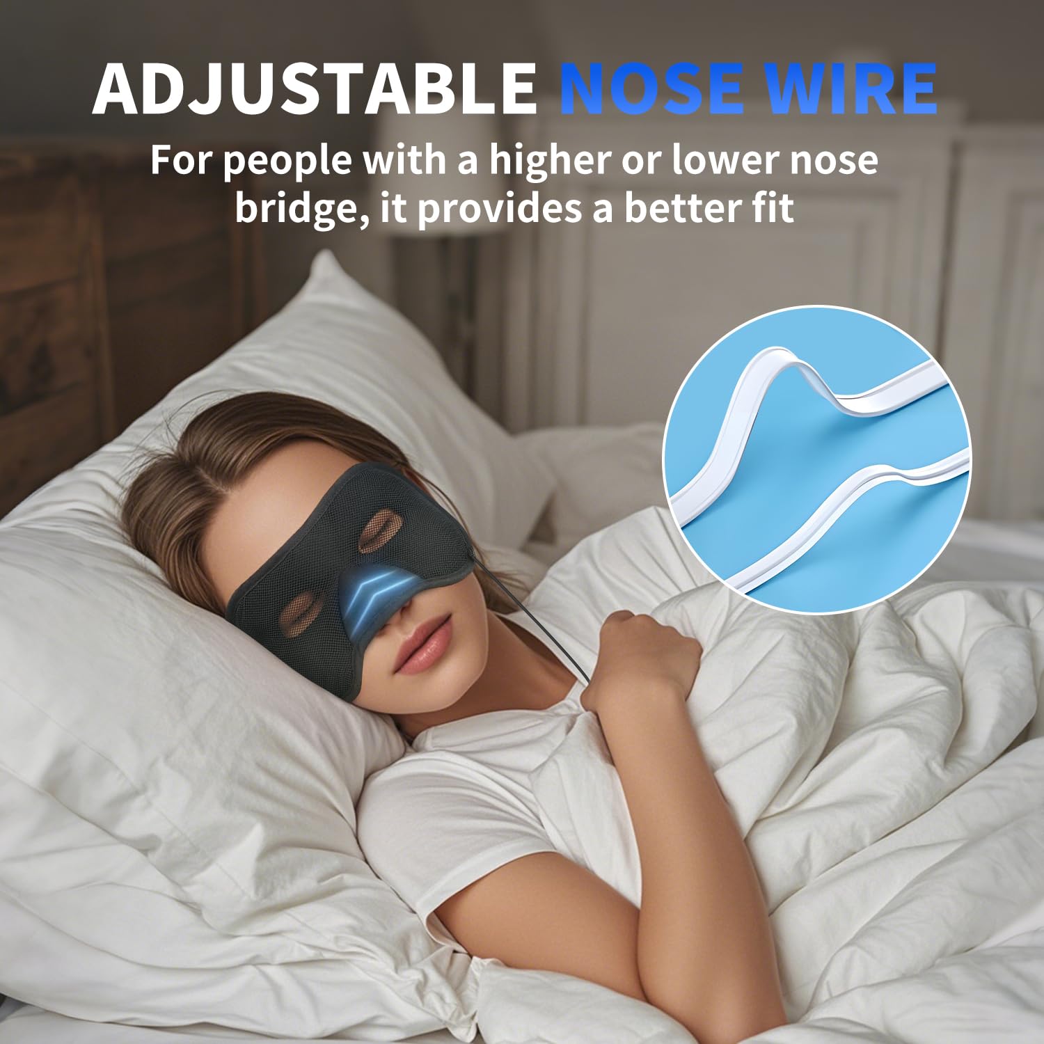 Aroma Season Heated Sinus Mask for Sinus Pressure Relief - Adjustable 5 Heat & 6 Timer Settings - Face Mask for Nasal Congestion, Sinusitis, Runny Nose - Perfect for Cold, Flu & Allergy Relief at Home or Travel