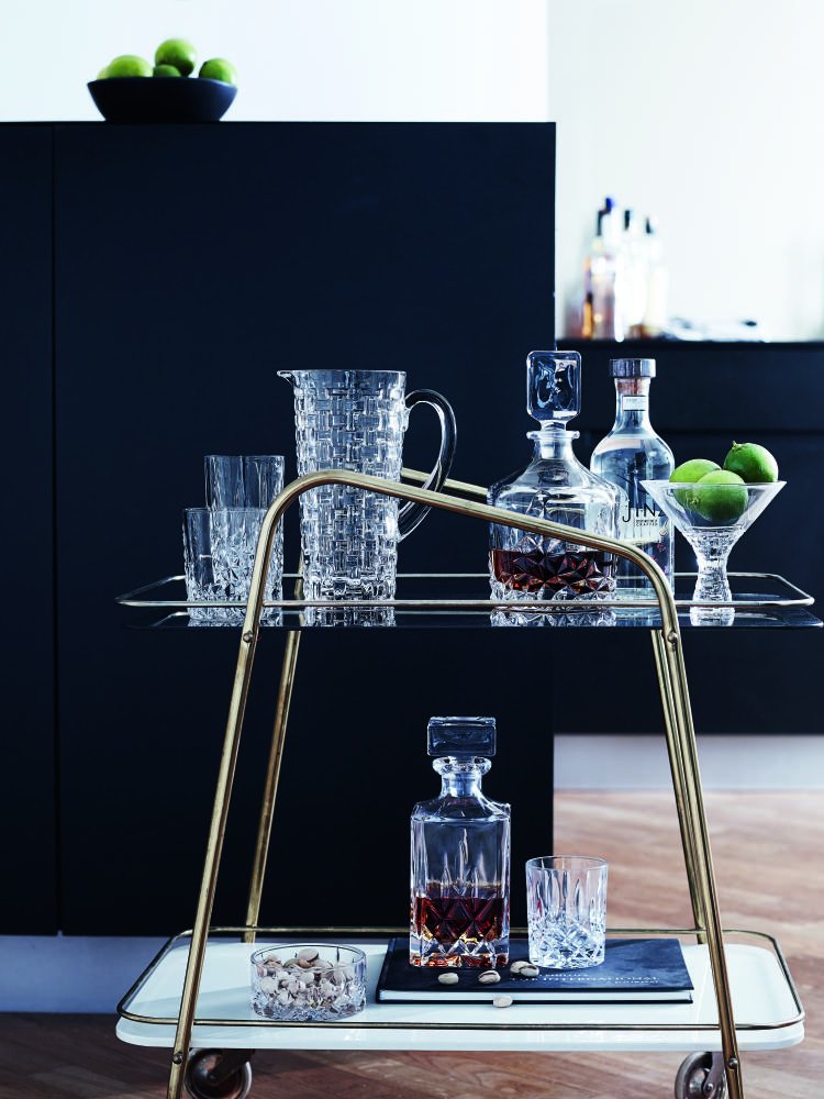 Nachtmann Sculpture Decanter and 2 Whiskey Glasses Set - Premium Crystal Clear Glassware for Scotch, Bourbon & Wine - Elegant Home Bar & Gift Set for Entertaining