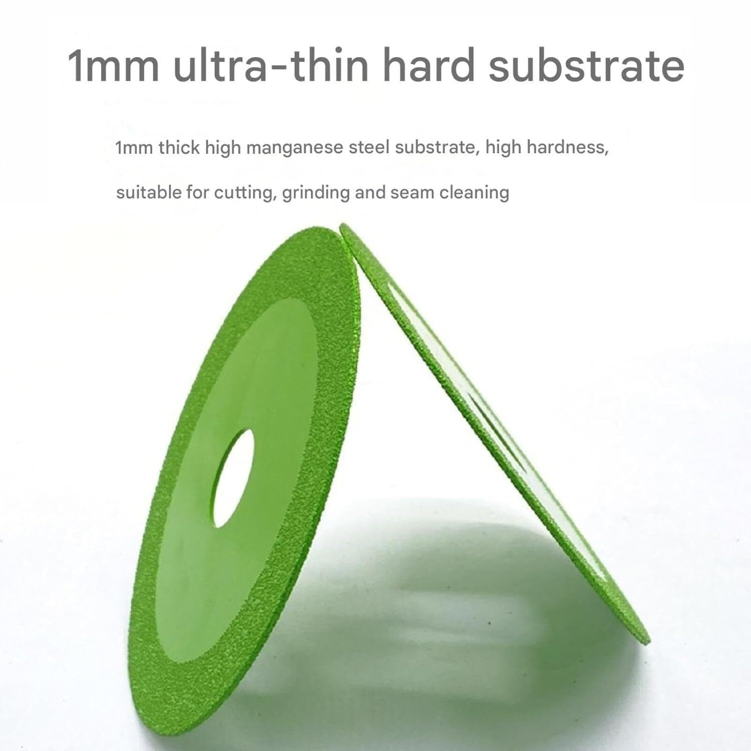 Green Grinding Disc for Angle Grinder - Rock Slab, Glass, Tile & Marble Cutting & Polishing Wheel - Durable Sand Sweeping Saw Blade for DIY & Professional Use