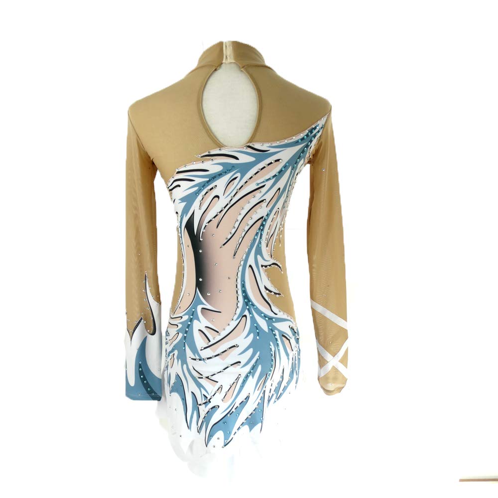 LIUHUO Rhythmic Gymnastics Leotard for Girls - Artistic Performance Dancewear for Competition & Training | Perfect for Gymnastics Shows, Dance Recitals & Sports Events