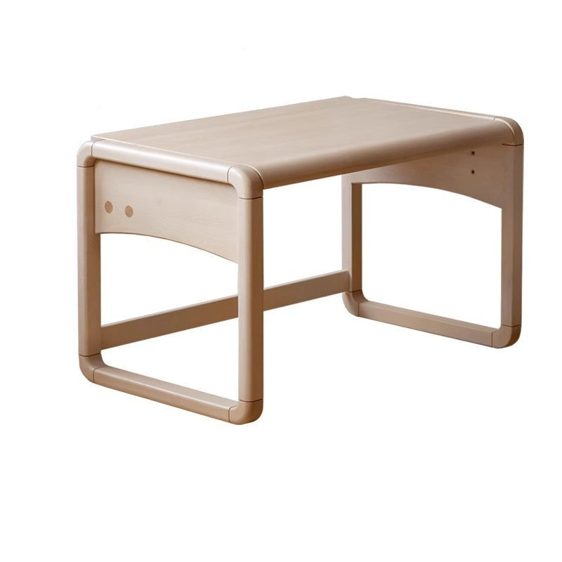 Handmade Solid Birch Wood Children's Writing Desk - Kids Study Table for Home & Classroom Learning Activities