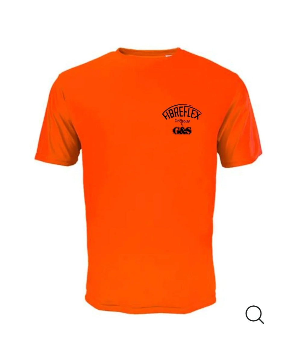 XL G&S Gordon and Smith FIBREFLEX T-Shirt - Orange | Comfortable & Stylish Surfing & Casual Wear for Men