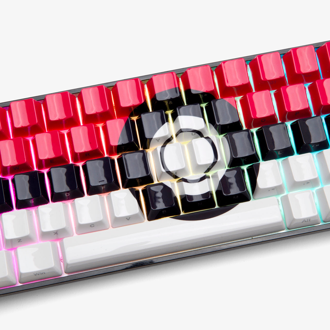 Pokémon + HG Basecamp 65 Mechanical Keyboard with Custom Poké Ball Keycap - Perfect for Gaming, Typing & Collectors | Compact 65% Layout for PC & Mac