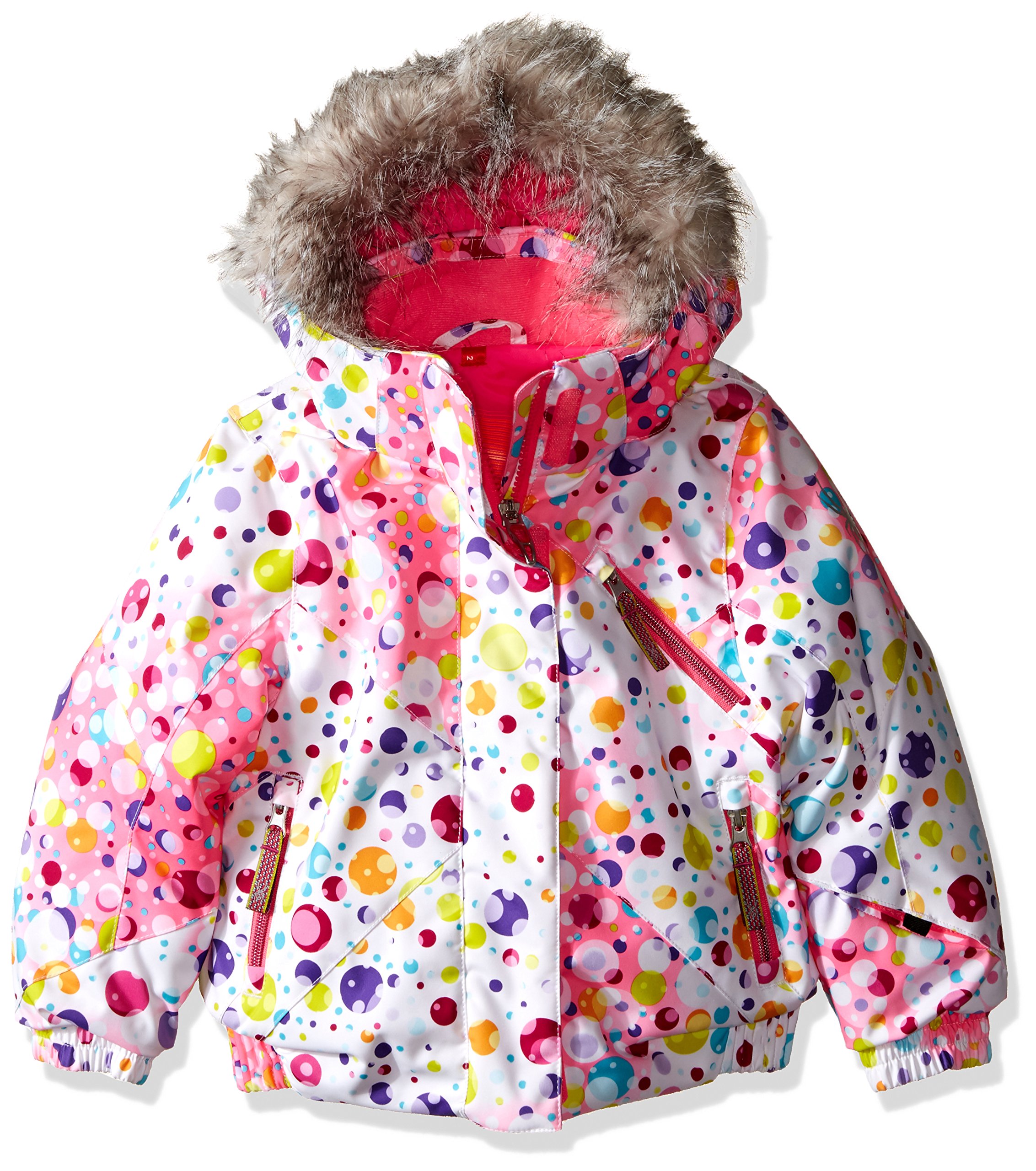 Spyder Girls Bitsy Lola Jacket - Waterproof Winter Coat for Kids, Warm Puffer Jacket with Hood for Snowboarding & Outdoor Activities
